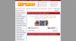 Desktop Screenshot of agmac.com.br